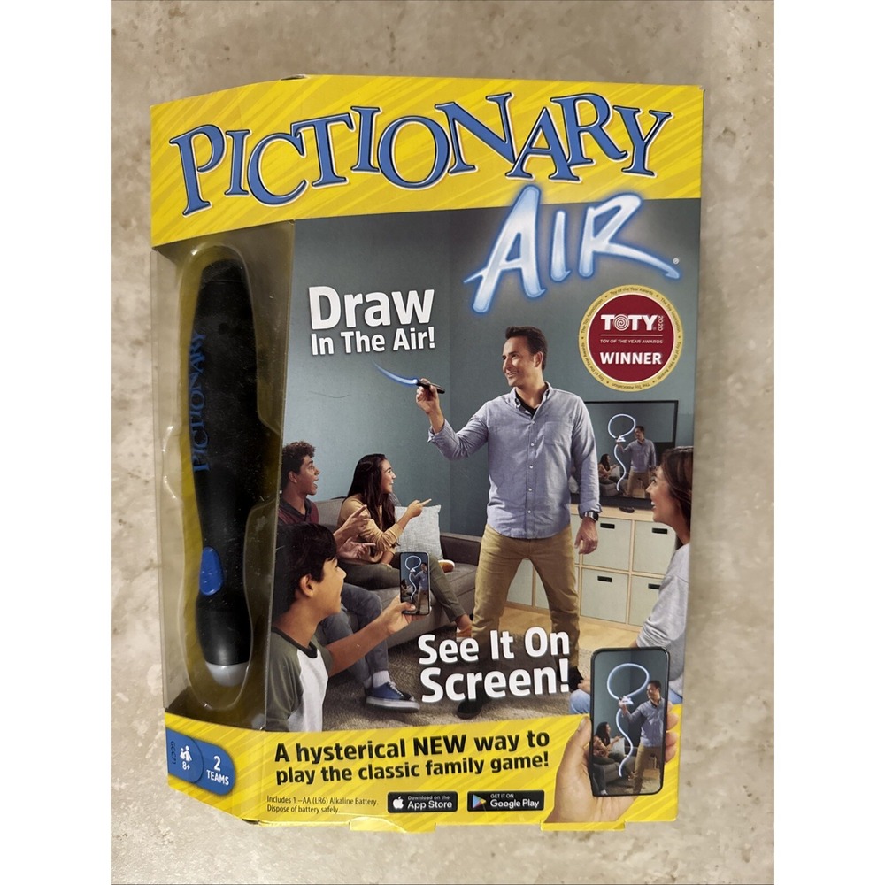 NEW Pictionary Air Game TV See it on Screen Pen. Sealed